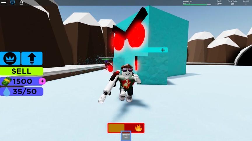 波波仔解说 roblox 击杀雪人：雪人boss看我欺负它小弟来报复我了
