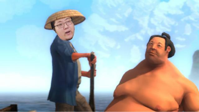 这是一个摔倒了都没法自己站起来的胖子