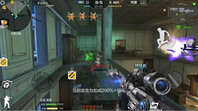 CF手游 雷神巴雷特打生化还是非常爽的，一炮1500滴血