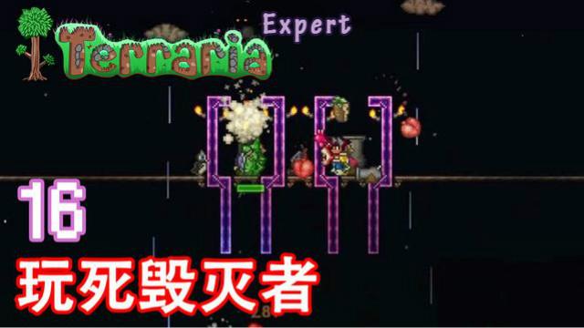泰拉瑞亚专家生存 16 玩死毁灭者