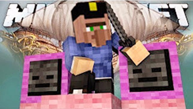 大海解说 我的世界Minecraft 空岛战争飞艇红石大炮