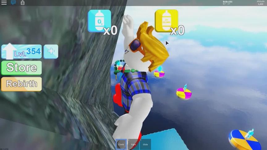 波波仔解说 roblox 攀岩模拟器：我要一步一步往上爬！勇攀高峰！