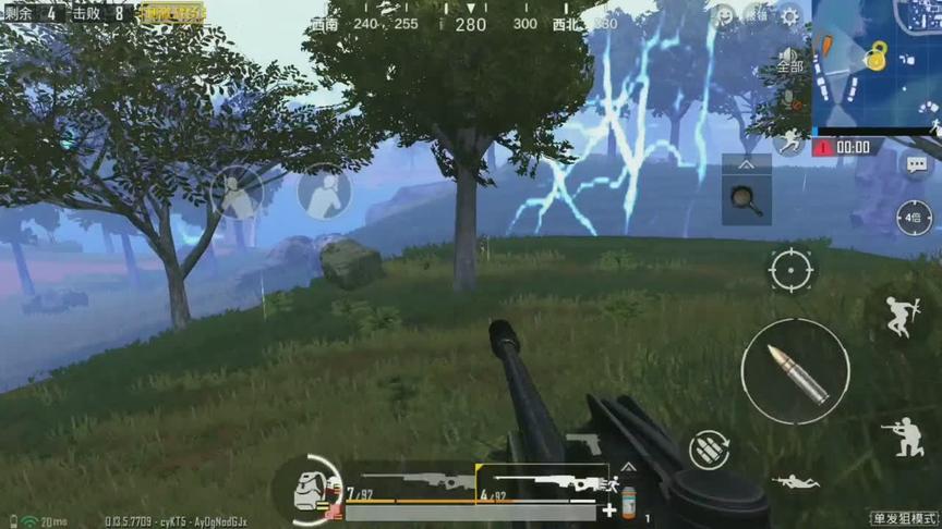 刺激战场:S1老兵雨林作战，0.1秒闪狙，敌人懵了!