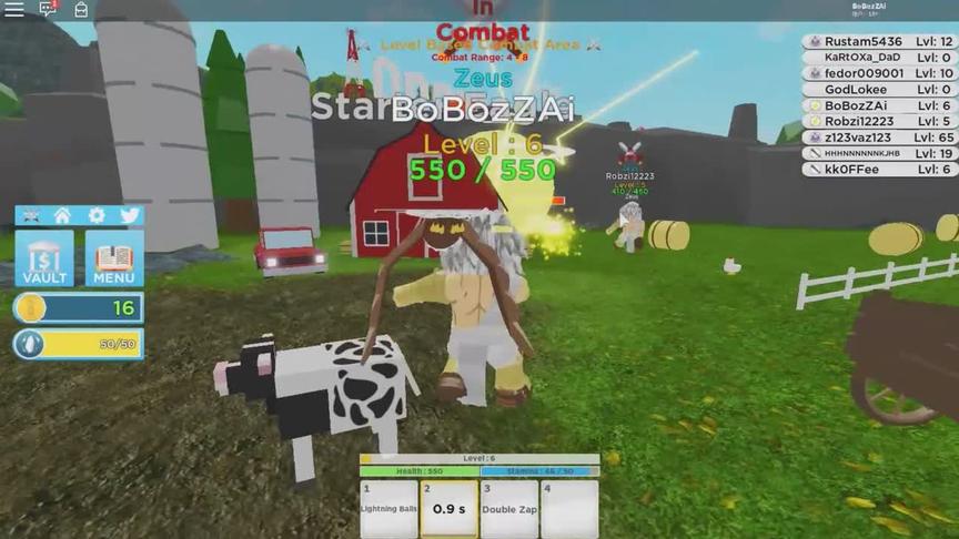 波波仔解说 roblox 神模拟器：变身“宙斯”！但身为神竟在拆房子