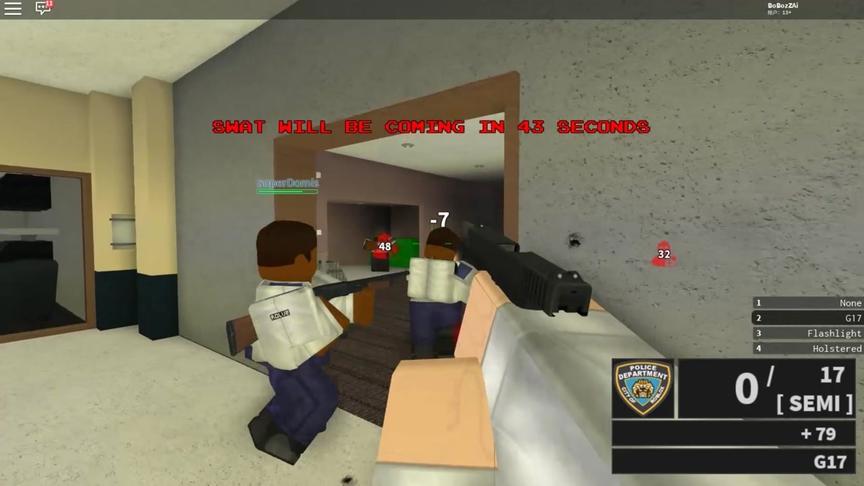 波波仔解说 roblox 强盗：变身商场保安，抵御强盗的侵害！