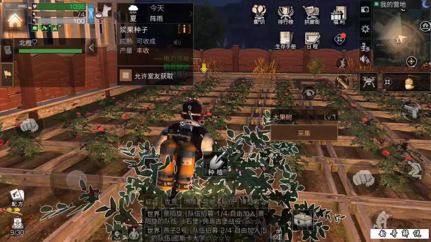 明日之后：采集玫瑰花还能暴击，一下次采到了12朵玫瑰花（一）