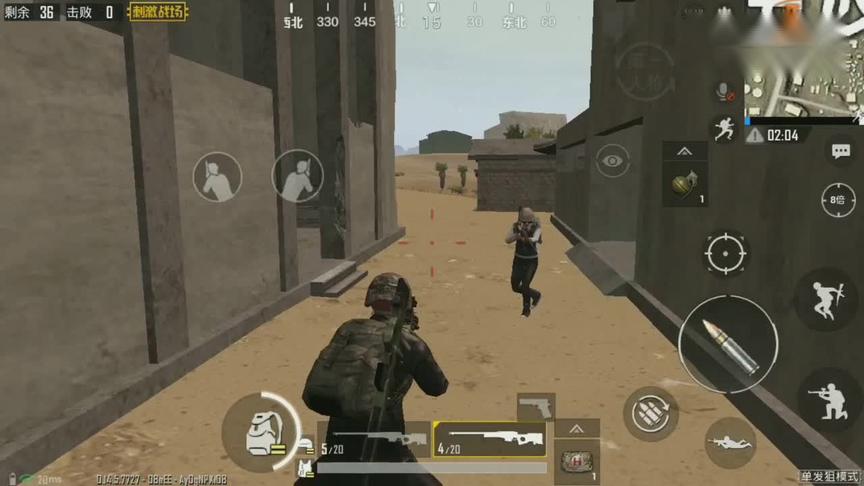刺激战场:狙击手单兵作战，0.1秒瞬狙，极速终结对手!