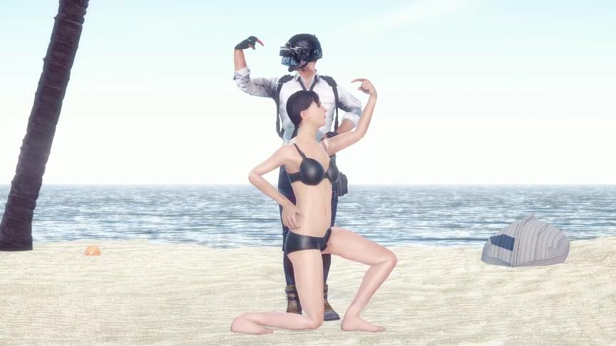绝地求生吃鸡小动画：海岛双人组宵宵古今