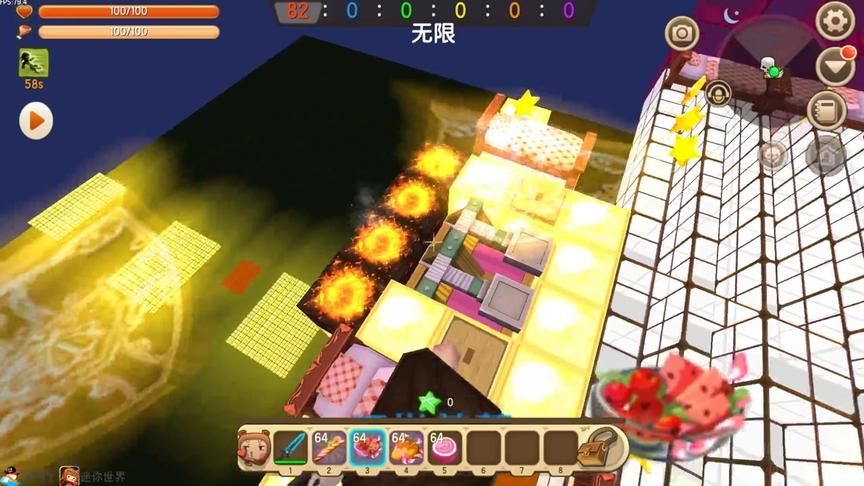 迷你世界 美食跑酷 各种好吃的美食