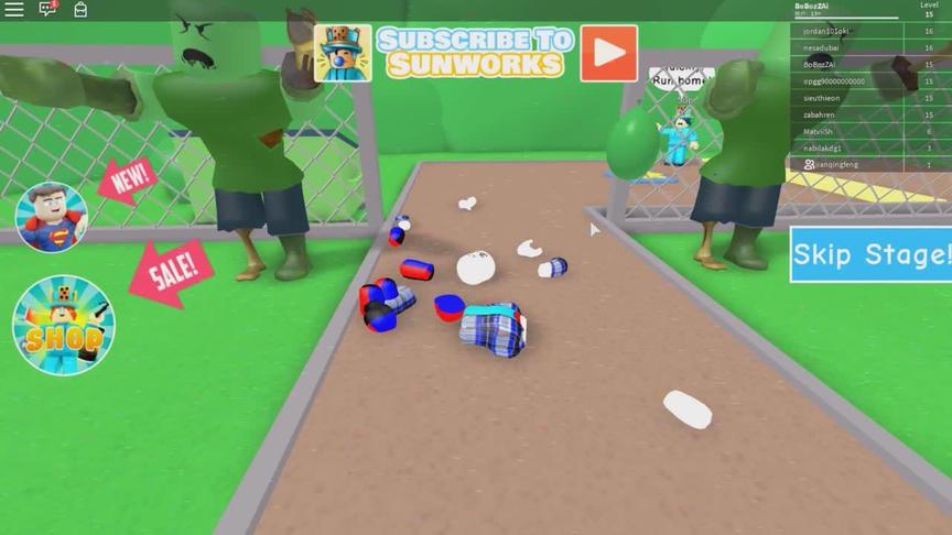 roblox 虚拟世界 “逃离僵尸池”：我就这么被僵尸给杀害了？