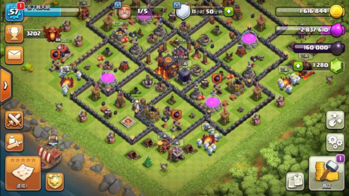 部落冲突57级冲到冠军杯还有谁？