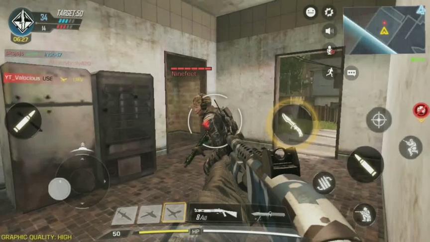 使命召唤手游:缴获敌人的霰弹枪守点，一枪一个，伤害无解!