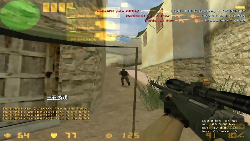 CS1.6:后期最后的狙神决胜图盲狙定输赢！