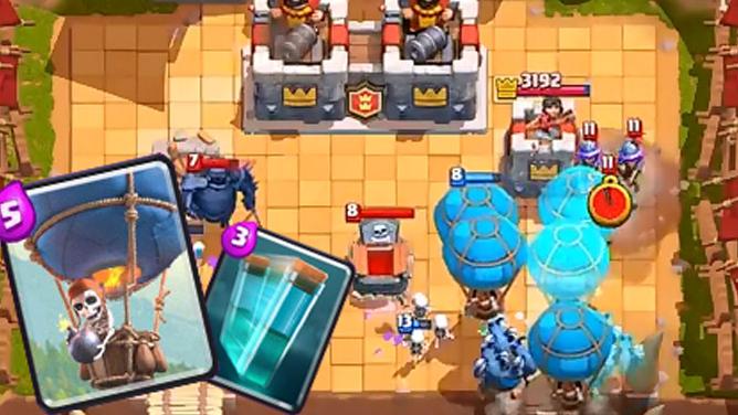 镜像克隆气球兵满天飞《皇室战争》娱乐2V2部落战