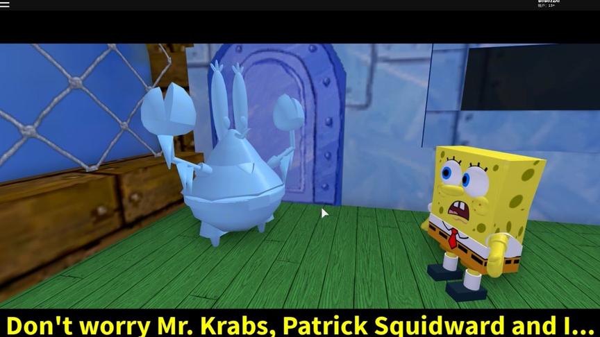 roblox“海绵宝宝大冒险”波波仔解说：蟹老板被冰冻了！