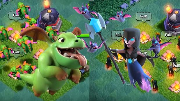 暗夜女巫VS飞龙宝宝进攻谁更强？《部落冲突》新版6本大师基地阵容演示