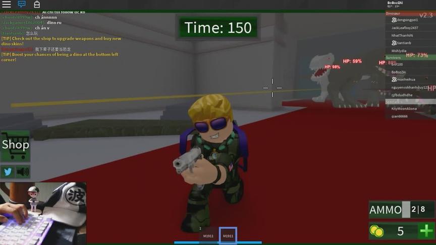 roblox“恐龙猎人”波波仔解说：恐龙猎人小队集结！