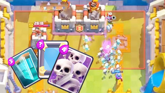 镜像克隆骷髅海出击《皇室战争》另类卡组2V2娱乐对局