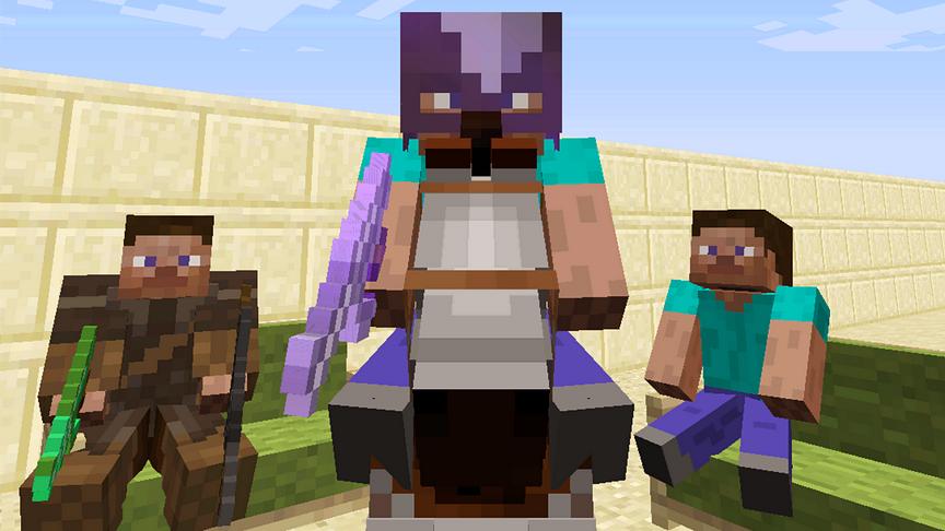 大海解说 我的世界Minecraft 荒野牛仔大战村庄土匪