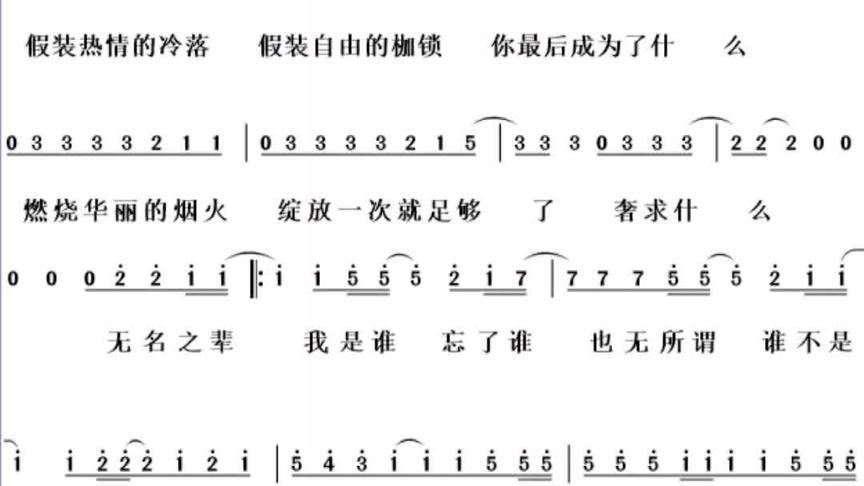 无名自卑歌词 西瓜视频 无名自卑歌词 西瓜视频