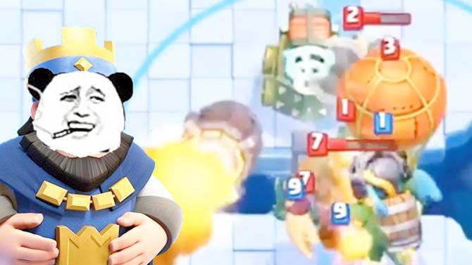 简直是神同步般配合的火箭飓风！《皇室战争》精彩的集锦