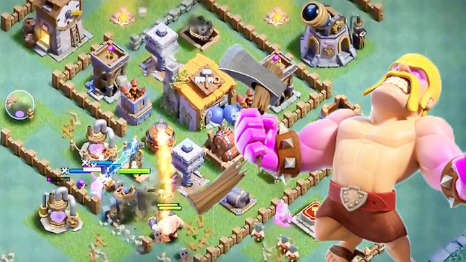 《部落冲突》强无敌的6本建筑大师基地，冲杯4000的完美阵型