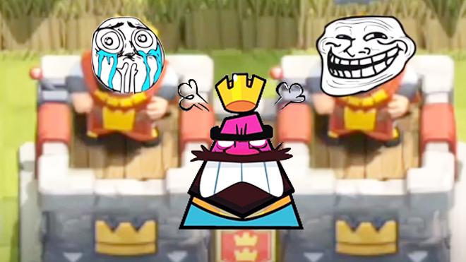 碰到让人欲哭无泪的坑队友是什么感觉？《皇室战争》爆笑失误集锦