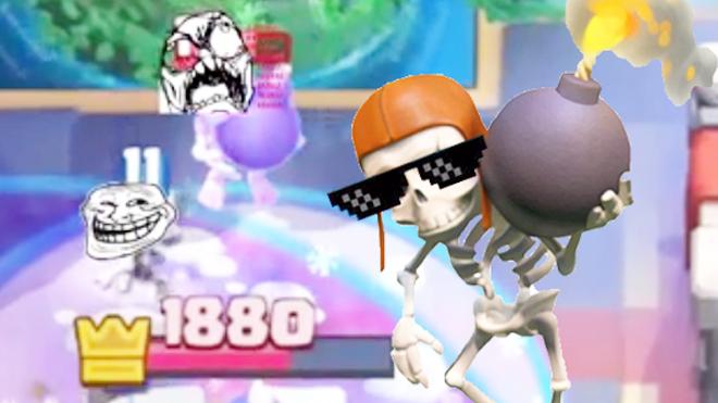 你丫一个小骷髅兵也敢欺负我！《皇室战争》搞笑失误集锦