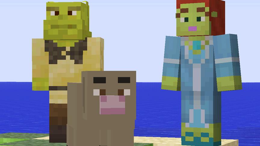大海解说 我的世界Minecraft 怪物史莱克打末影龙救公主