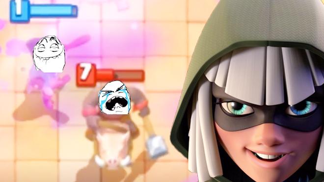 幻影刺客你丫过分了猪都跑这么远了还打！《皇室战争》精彩搞笑集锦