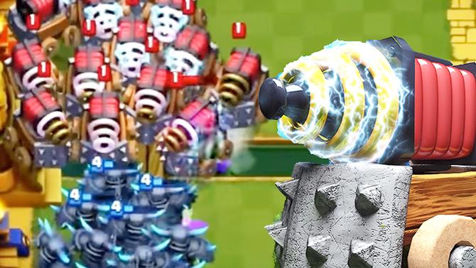 20皮卡超人大战20电磁炮谁更强？《皇室战争》另类挑战试玩演示