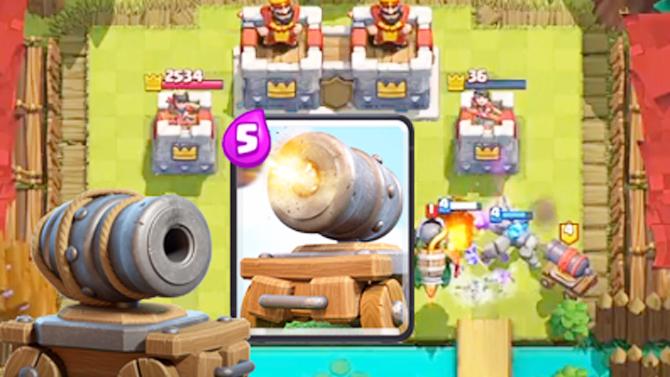 新卡牌加农炮战车来袭《皇室战争》2V2选卡挑战赛激战