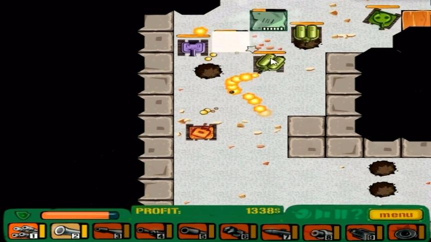 小时候FC上如果有这样的坦克大战，家里电视肯定坏的快