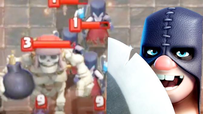 飞斧屠夫表示你们暗夜女巫再多都不是事！《皇室战争》精彩蒙太奇