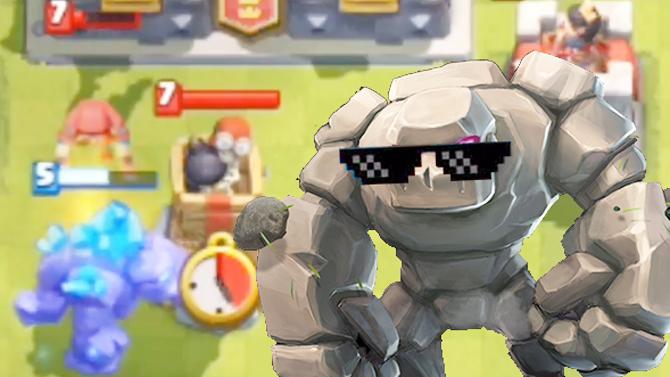 石头人老哥你走错方向了！《皇室战争》趣味失误搞笑集锦