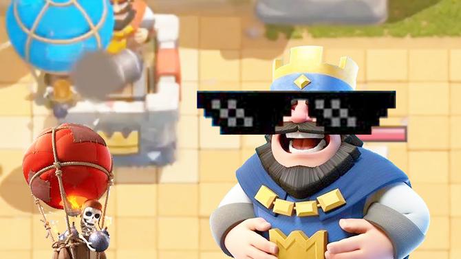 不要以为我不出兵你就能赢我！《皇室战争》趣味精彩集锦