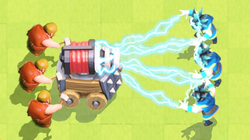 皮卡超人你不是很牛吗来打我呀！《皇室战争》精彩搞笑集锦