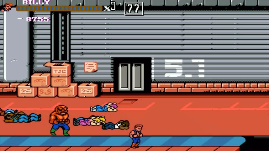 双截龙1代同人复刻版，敌人躺了一地是什么情况