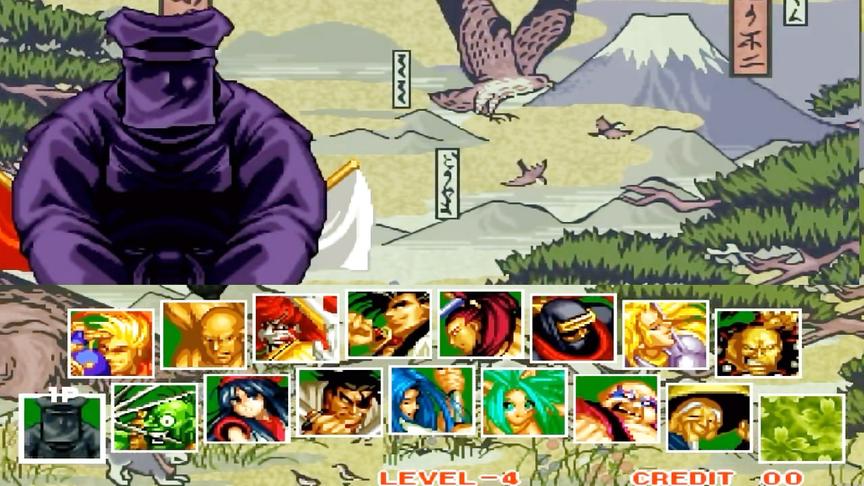 侍魂2，黑子重出江湖，当年遇到他直接放手摇杆