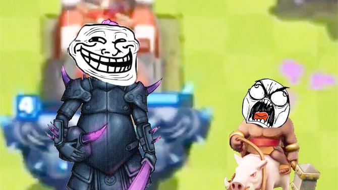 野猪骑士表示你傻呀把我放在大皮卡跟前！《皇室战争》搞笑集锦