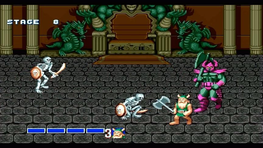 16位硬派动作游戏《战斧》，最终BOSS卡住无数老玩家