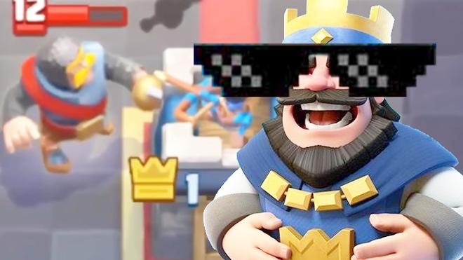 极限1滴血取胜要不要这么刺激！《皇室战争》趣味蒙太奇