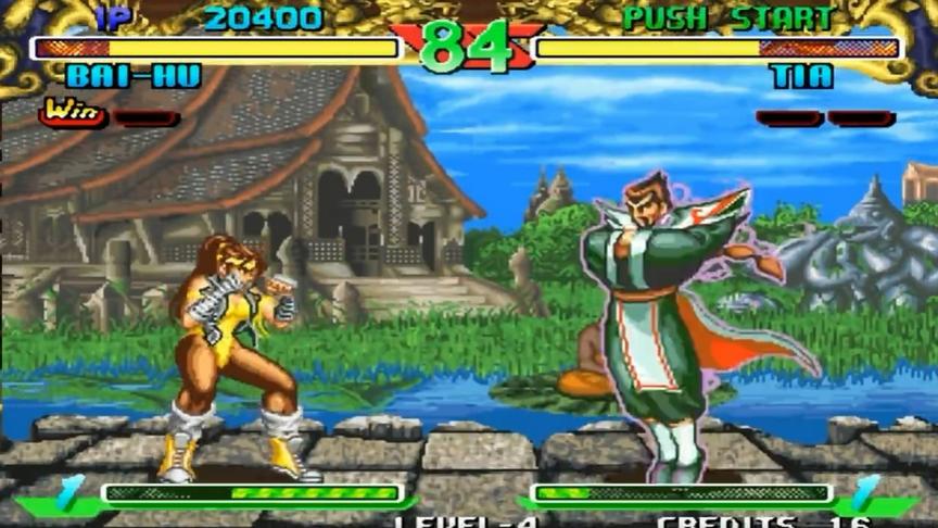 街机格斗爆裂人，看画面才能对上游戏名字