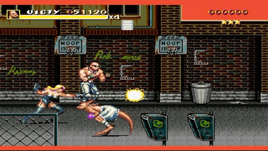 16位动作游戏巅峰，怒之铁拳隐藏角色，袋鼠吊打BOSS