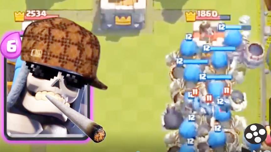 来瞧瞧骷髅巨人墓园的威力！《皇室战争》搞笑时刻集锦