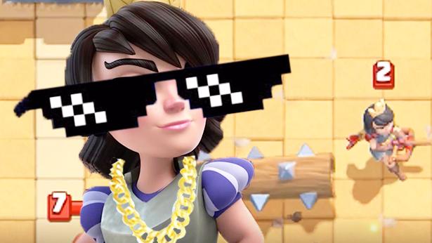 你们真是别人家的公主这么会走位！《皇室战争》搞笑蒙太奇