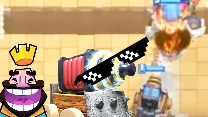 电磁炮你这个转身是认真的吗？《皇室战争》精彩搞笑集锦