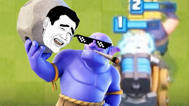 你这隐形卡牌是什么鬼？《皇室战争》精彩搞笑集锦