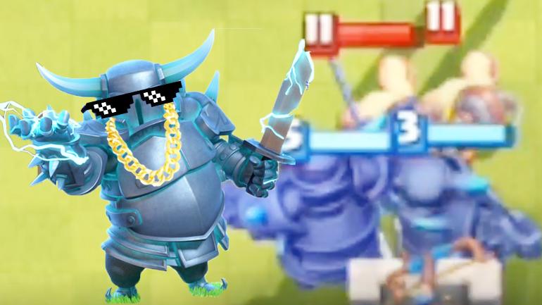 用两个皮卡超人来防守过分了！《皇室战争》精彩搞笑集锦