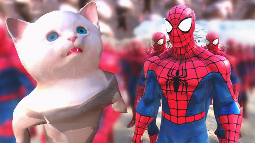 史诗战争模拟器 蜘蛛侠大战超级小猫 鲤鱼Ace